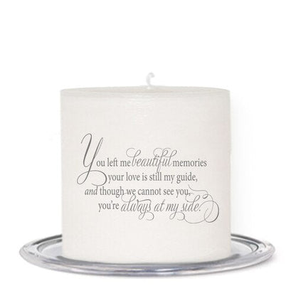Simple Personalized Small Wax Candle.