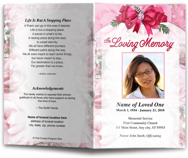 Royal Funeral Program Template.