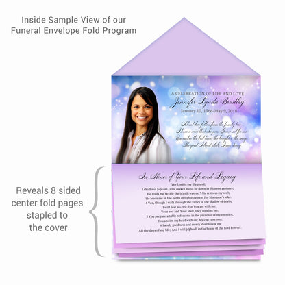 Sparkler Envelope Fold Program Design & Print (Pack of 50).