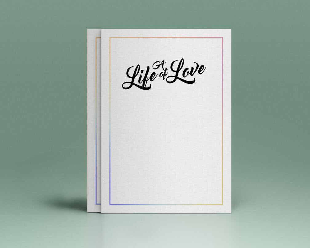 A Life of Love Word Art Funeral Program Title – Funeral Program-Site ...