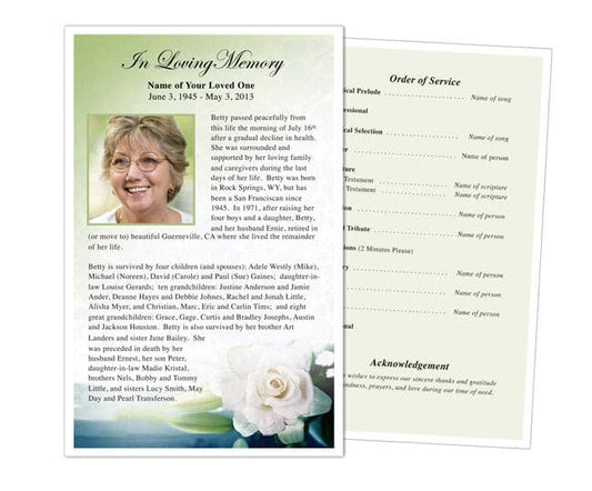 Divine Funeral Flyer Template.