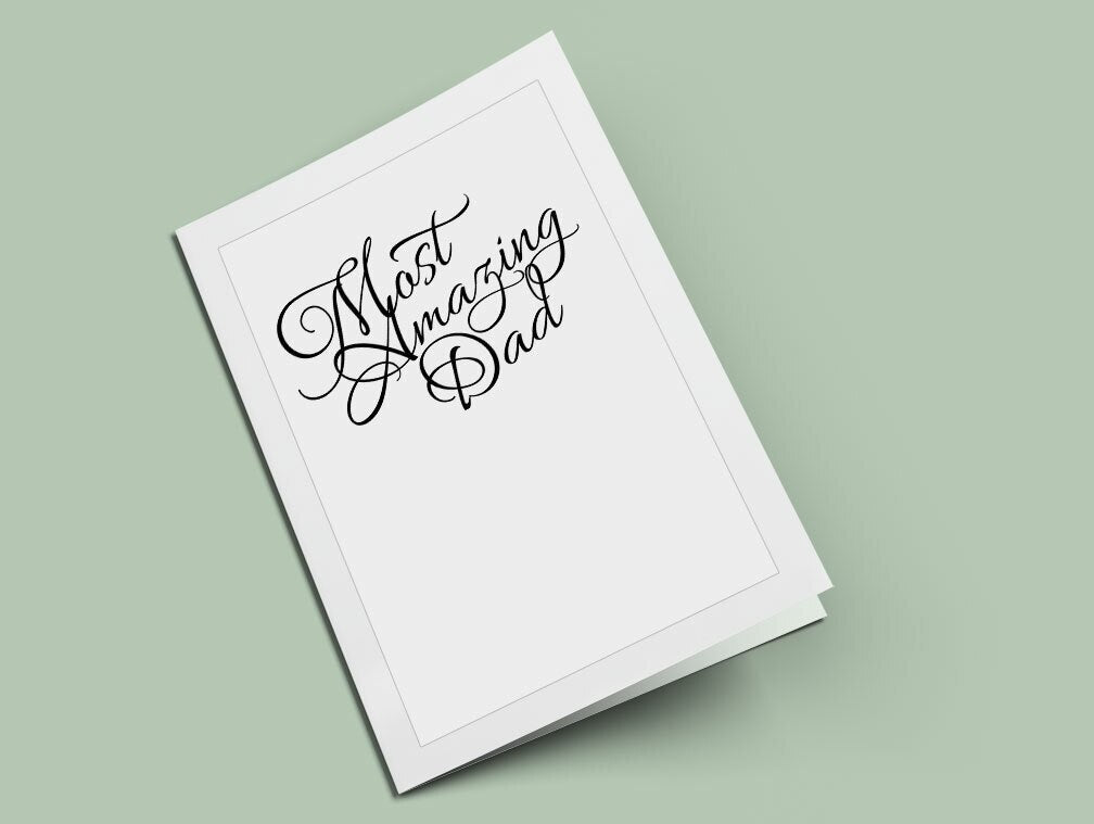 Most Amazing Dad Word Art.