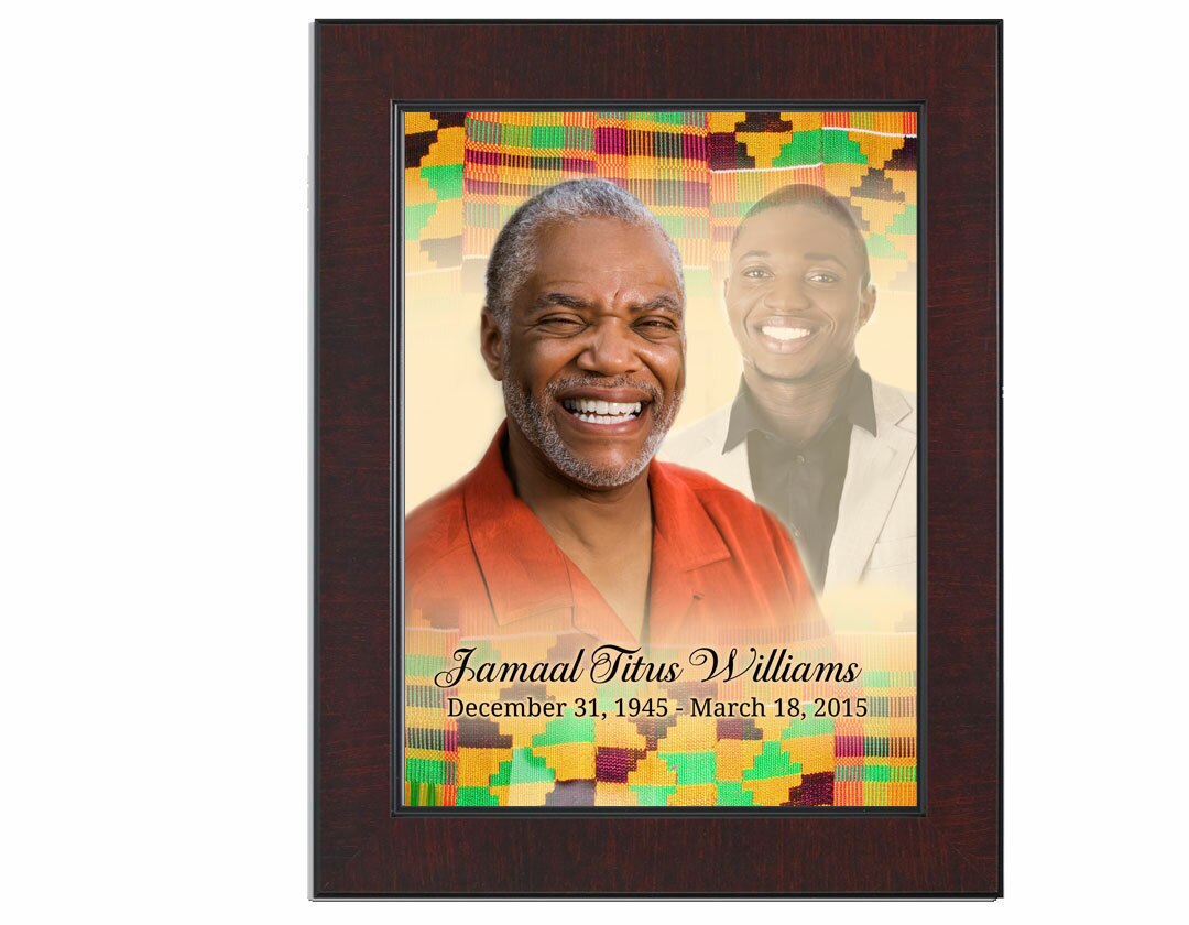 Ashanti Funeral Memorial Poster Portrait.