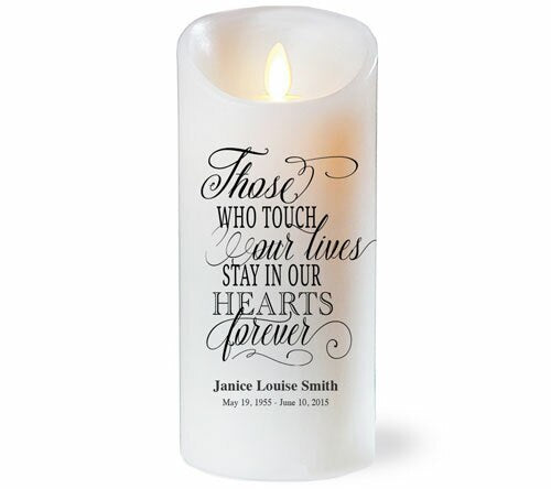Those Lives Dancing Wick LED Memorial Candle.