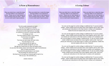 Lavender Funeral Booklet Template.