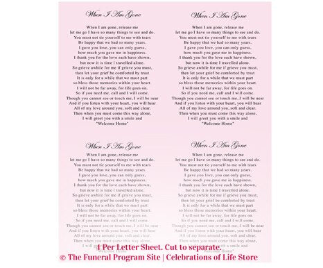 Doll Small Memorial Card Template.