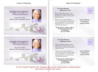 Beloved Funeral Announcement Template.