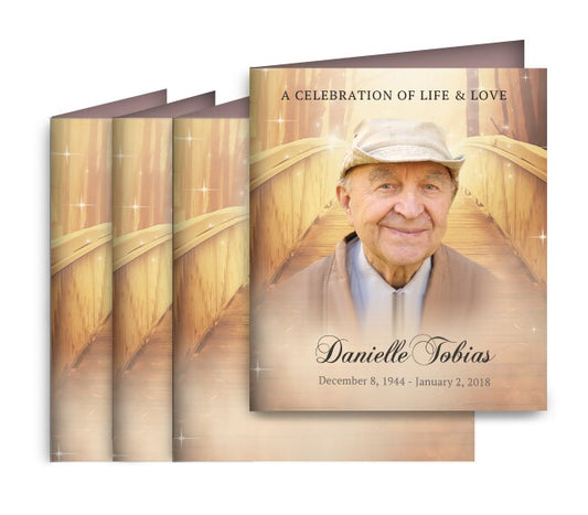 Crossing Memorial Card Design & Print (Pack of 50).