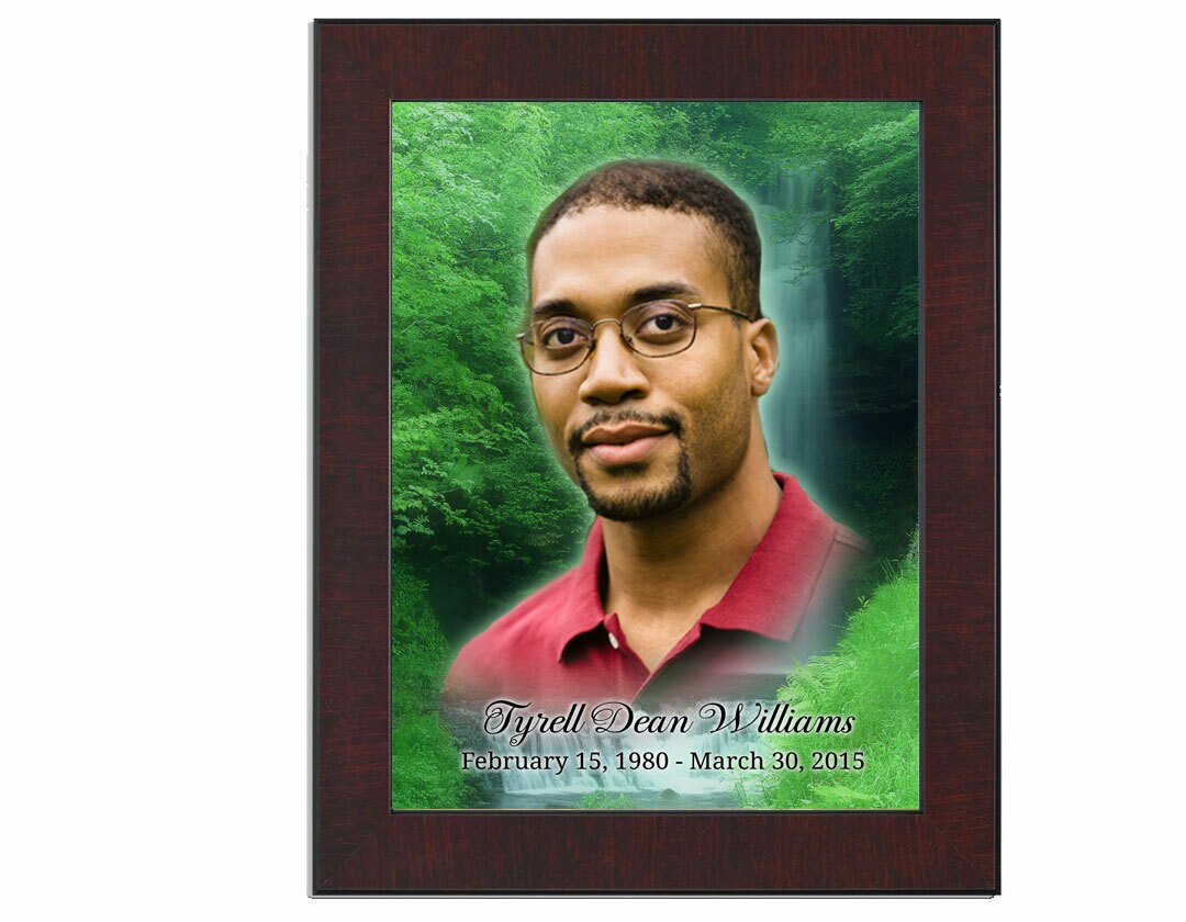 Cascade Funeral Memorial Poster Portrait.