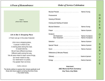 Graceful 8-Sided Graduated Program Template.