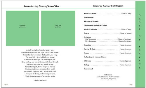 Blossom 8-Sided Graduated Program Template.