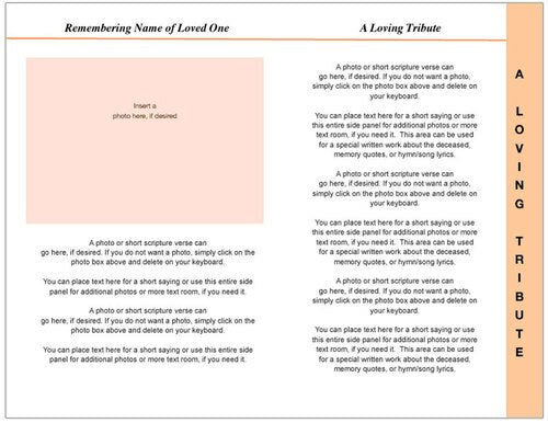 Sunrise 8-Sided Graduated Program Template.