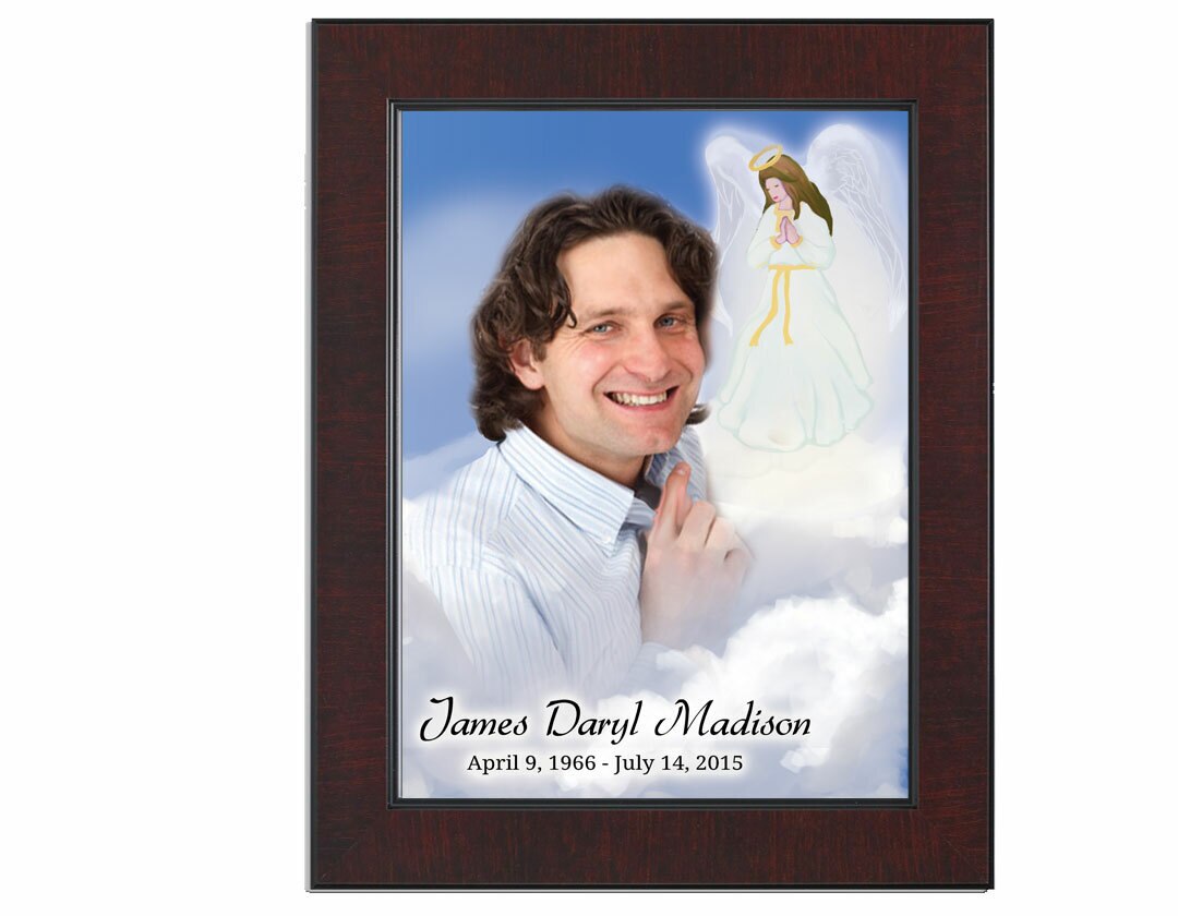Angel Funeral Memorial Poster Portrait.