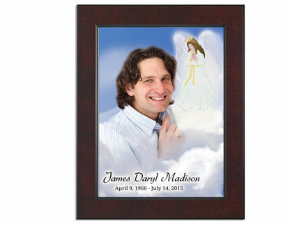 Angel Funeral Memorial Poster Portrait.