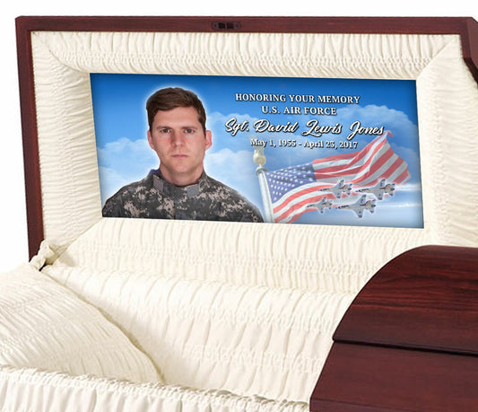 U.S. Air Force Casket Head Panel Insert.