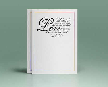 Death Is A Heartache Funeral Poem Word Art.