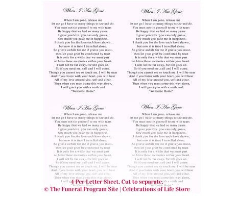 Fairy Small Memorial Card Template.