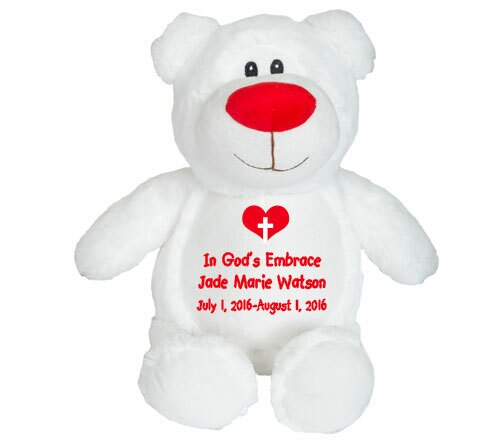 Whitey Teddy Bear Memorial Stuffed Animal-Urn.