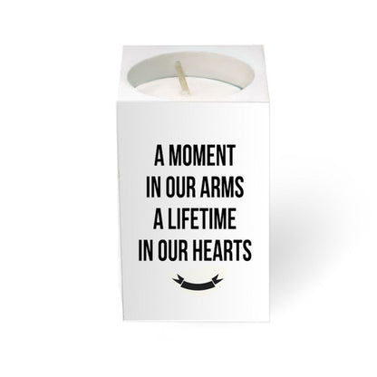 Marble Personalized Mini Memorial Tea Light Candle Holder.