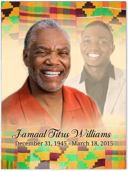 Ashanti Funeral Memorial Poster Portrait.