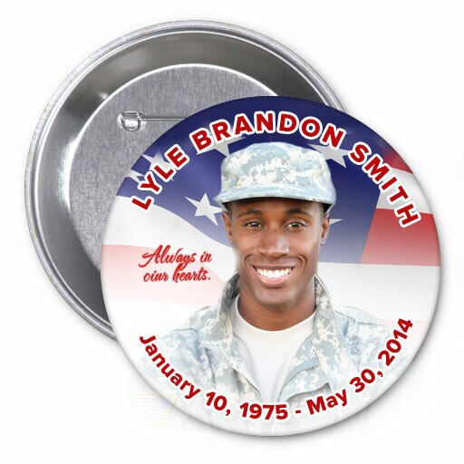 America Memorial Button Pin (Pack of 10).