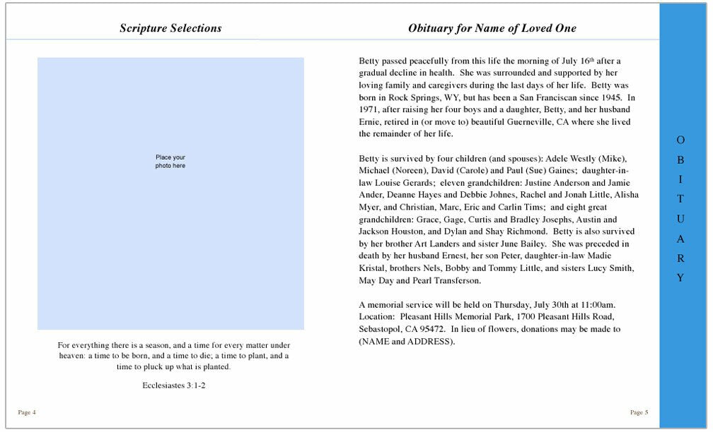 Golfer 8-Sided Graduated Program Template.