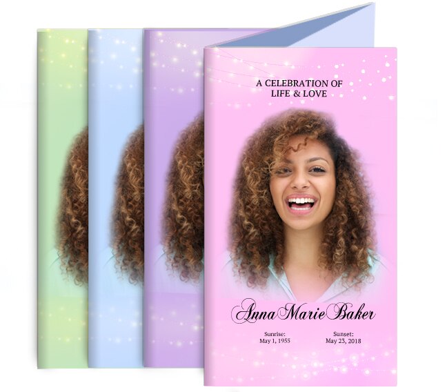 Light Sparkles Funeral Brochure Design & Print (Pack of 50).