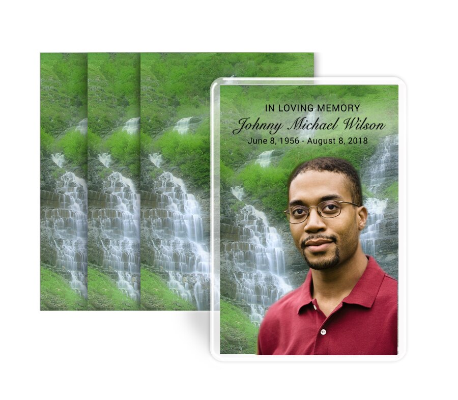 Majestic Funeral Prayer Card Design & Print (Pack of 50).