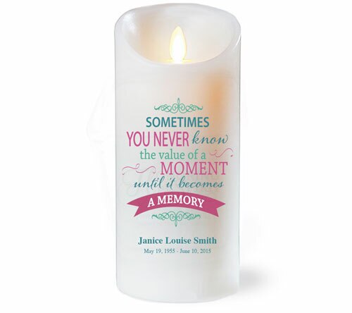 The Value Dancing Wick LED Memorial Candle.