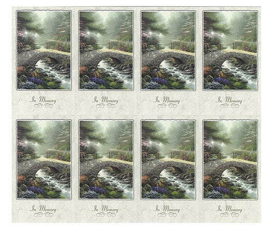 Thomas Kinkade Bridge of Faith Prayer Card Paper (Pack of 24).