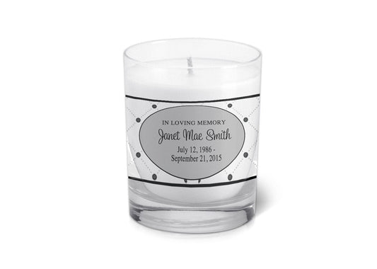 Skyler Personalized Memorial Votive Candle.