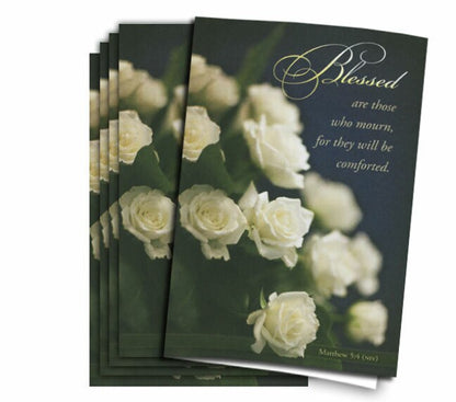 Blessed Are Those Funeral Program Paper (Pack of 25).
