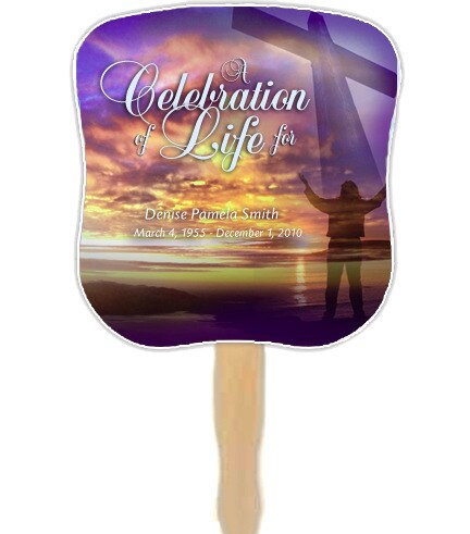 Worship Personalized Hour Glass Memorial Fan (Pack of 10).