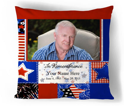 Americana In Loving Memory Toss Pillow.