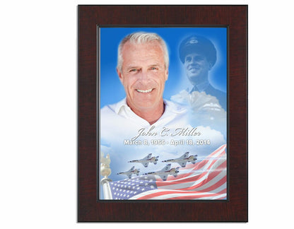 Air Force Funeral Memorial Poster Portrait.