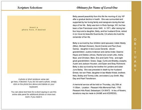 Shine 8-Sided Graduated Program Template.