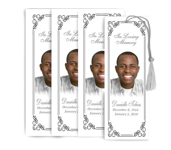 Dallas Memorial Funeral Bookmark Design & Print (Pack of 50).