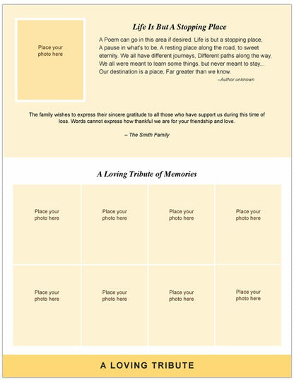 Footprints 8-Sided Graduated Bottom Fold Template.