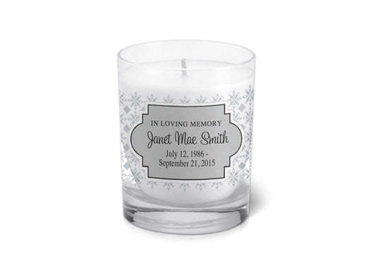 Peyton Personalized Votive Memorial Candle.
