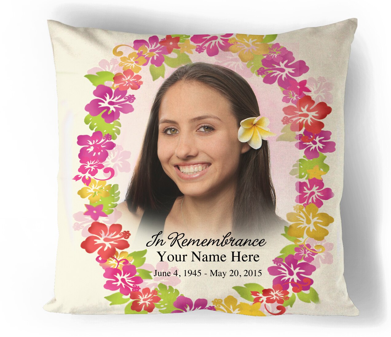 Aloha In Loving Memory Toss Pillow.