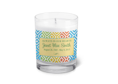 Kaylee Personalized Votive Memorial Candle.