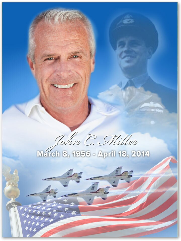 Air Force Funeral Memorial Poster Portrait.