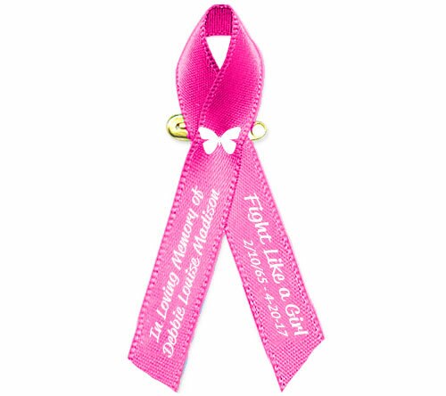 Funarl Ribbon Cancer Breast Cancer Ribbon | Pink Cancer Ribbon – Funeral Program-Site ...