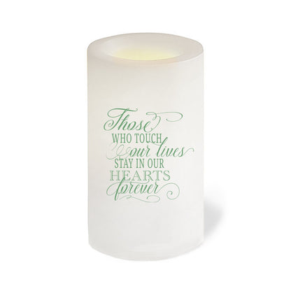 Garden Personalized Flameless Memorial LED Candle.