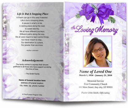 Royal Funeral Program Template.