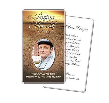 Timeless Prayer Card Template.