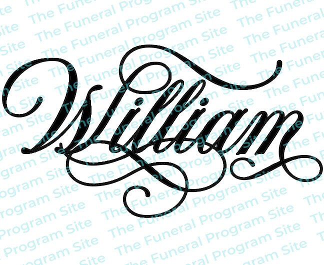 William Cursive Name Tattoo