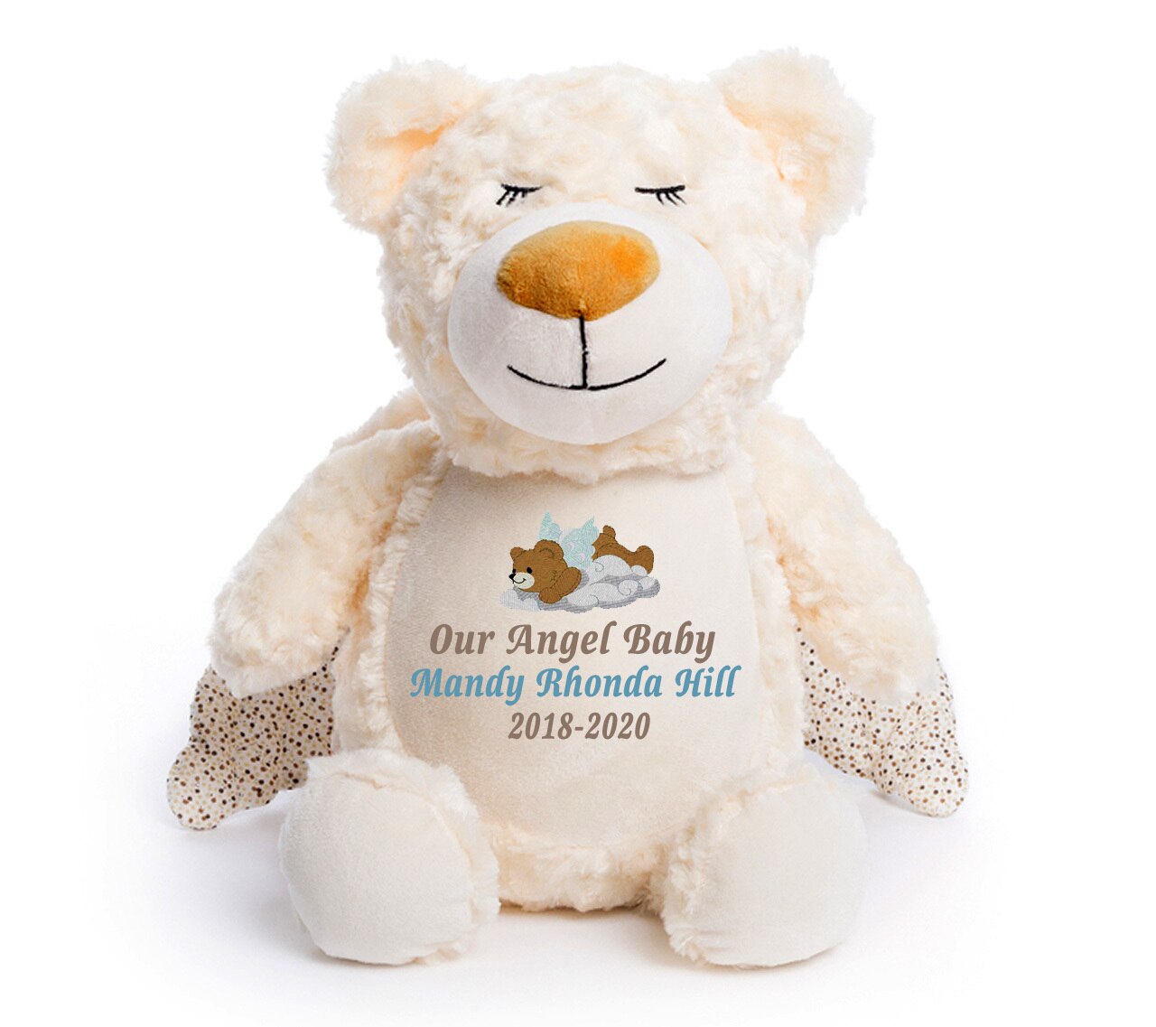 Guardian Angel Bear Memorial Stuffed Animal-Urn.