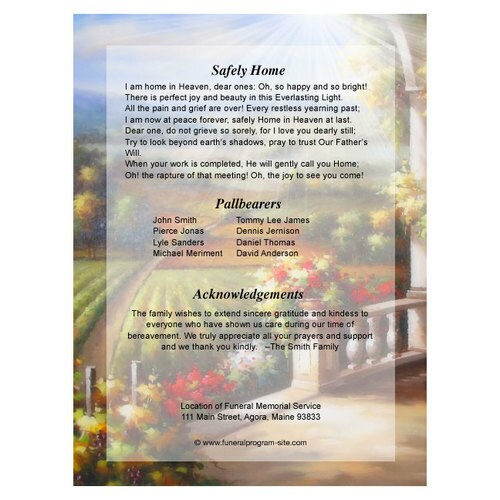 Tuscany 8-Sided Graduated Program Template (Letter Size).