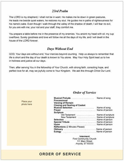 Footprints 8-Sided Graduated Bottom Fold Template.